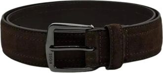 HUGO BOSS Su&egrave;de riem - Heren - Accessoires - Bruin - Maat: 90 CM Su&egrave;de