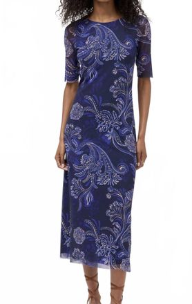 Johnny Was Astrid Midi Mesh Dress In Miko