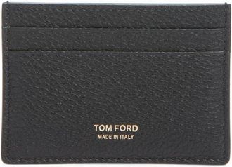 Tom Ford Grained Leather Card Case in Black at Nordstrom