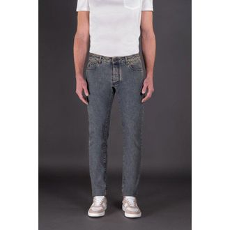 Moorer MenS Faded Blue Slim Trousers, Size 33