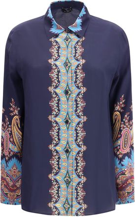 Etro Silk Shirt Paisley Print