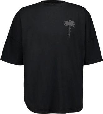 Palm Angels Heren, Tops, Zwart, Maat: XS Katoen