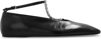 Jil Sander Leren Ballerinas - Dames - Ballerinas - Zwart - 36 EU - Leer - Schoenen