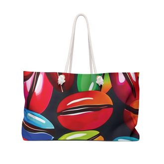 Generic Colorful Coffee Bean Weekender Bag | Travel Tote, Coffee Lover Duffle | Moms Gifts, Multiple, 24 &times; 13