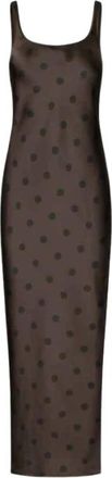 Sams&oslash;e & Sams&oslash;e Sunna Jurk - Dames - Casual kleedjes - Bruin - XS - Polyester - Kleedjes