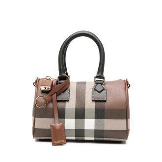Burberry Mini Check Padlock Tote Bag