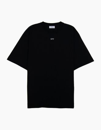 Off-white Mens Off White Dbl Moon Arrow Skate S/s T Shirt Black/white - Black/Multi - Size: 38