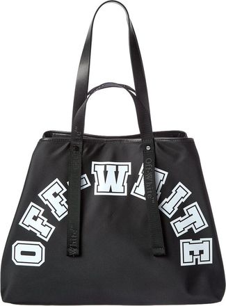 Off-white East West Large Leather-Trim Tote