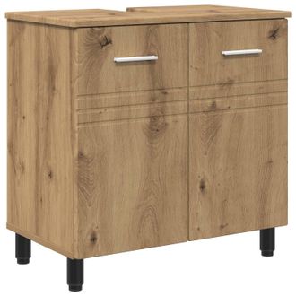 vidaXL Unidad De Tocador De Ba&ntilde;o Roble Artesanal 60 X 35 X 60 Cm Vidaxl