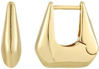 Adornia 14K Gold Plated Geometric Hoop Earrings at Nordstrom Rack