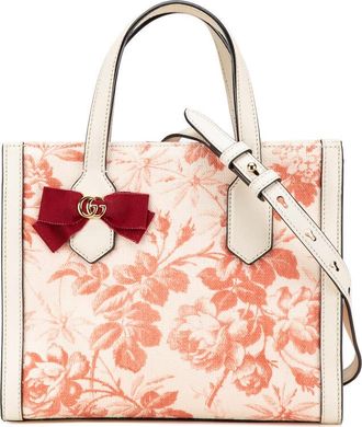 Gucci Pre-owned Gucci GG Ribbon Herbarium Satchel 443089 525040