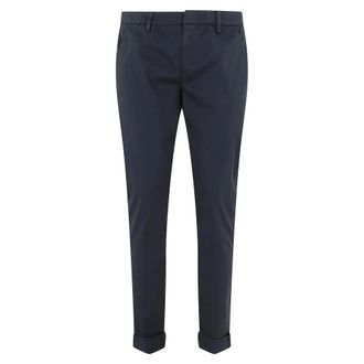 Dondup Chinos, male, Blue, Size: W35 Slim Chino Gaubert Pants