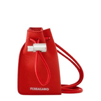 Ferragamo Mini Drawstring Leather Pouch