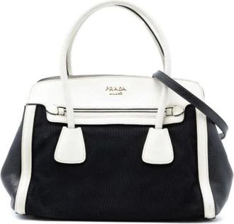 Prada Pre-owned Canvas Handtas - Dames - Vintage Handtas - Zwart - ONE Size - Vintage