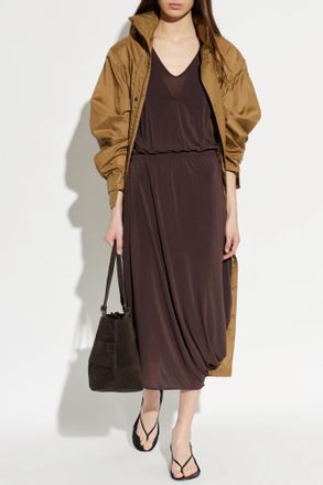 Christophe Lemaire Sleeveless Dress, Womens, Brown