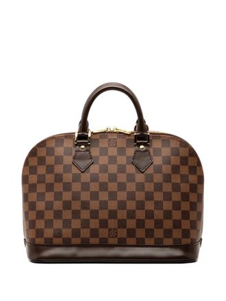 Louis Vuitton 2003 Damier Ebene Alma PM handtas - Bruin