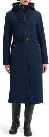 Hunter Crown 2.0 Water Repellent Hooded Softshell Coat in Navy/Hunter Green at Nordstrom Rack, Size Medium