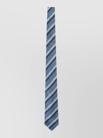 Kiton wide tie diagonal striped pattern design