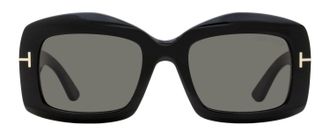 Tom Ford TF1218 Oversized Square Acetate Sunglasses - Black