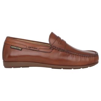 Mephisto Brandy Brown Mocassin - Heren - Loafers - Bruin - 46 1/2 EU - Leer - Schoenen