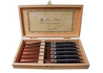 Be Home Laguiole 6 Piece Steak Knife Set in Wood Presentation Box in Natural at Nordstrom