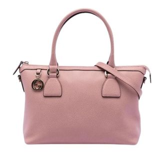 Gucci Pre-owned Vintage Handtas - Dames - Vintage Handtas - Roze - ONE Size - Leer - Vintage