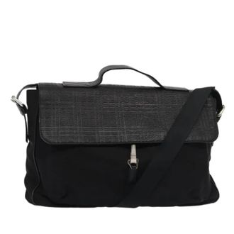 Burberry Pre-owned Vintage Handtas - Dames - Vintage Schoudertas - Zwart - ONE Size - Leer - Vintage