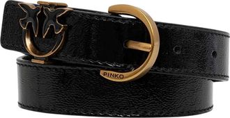 Pinko Pinko, Dames, Accessoires, Zwart, Maat: XS Leer