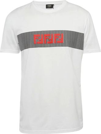 Fendi T-shirt con logo FF - Bianco