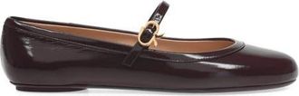 Gianvito Rossi Carla Ballerina in Burgundy Nappa at Nordstrom, Size 39.5