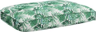 vidaXL Pallet Cushion for Seat Floral Leaf pattern 120 x 80 x 12 cm Vidaxl