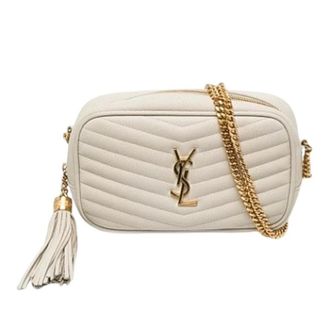 Saint Laurent Pre-owned Lou Camera Bag - Dames - Pre-owned - Wit - Maat: ONE Size Leer