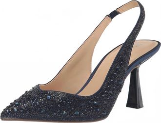 Betsey Johnson Womens Clark Pump In Navy