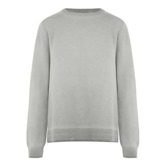 Bomboogie Merino Wol Trui met Ronde Hals - Dames - Truien - Grijs - Maat: M Wol