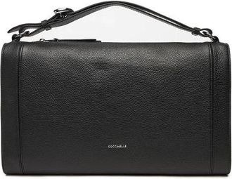 Coccinelle Elinor Handtas Gekorreld Leer - Dames - Handtassen - Zwart - ONE Size - Leer - Tassen