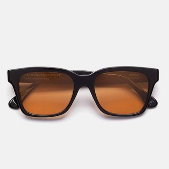 Retro Superfuture Sunglasses America Refined 9 I2 Black/Brown Gradient Unisex