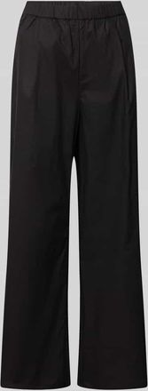 Christian Berg Straight Leg Stoffhose mit elastischem Bund in Black, Größe 36