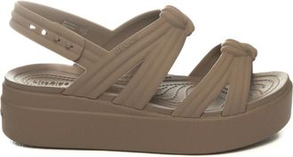 Crocs Schoenen, Dames, Beige, 39 EU, Brooklyn Knot Lage Wedge