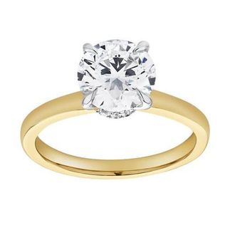 LuvMyJewelry Liora 14K Gold Round Lab Grown Diamond Hidden Halo Ring - 1.98 Ct in 14K Yellow Gold at Nordstrom, Size 6