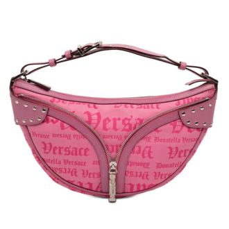 Versace Pre-owned Versace Canvas Gothic Logo Repeat Handbag Ladies LSZ85EBZPAEU4N6K