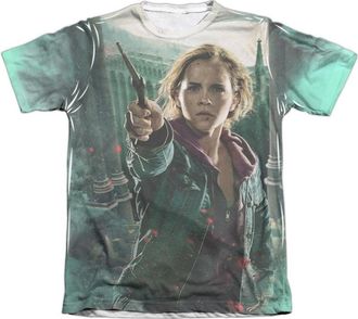 Gildan Harry Potter Hermione Final Battle Adult Poly/Cotton Short Sleeve Tee / T-Shirt