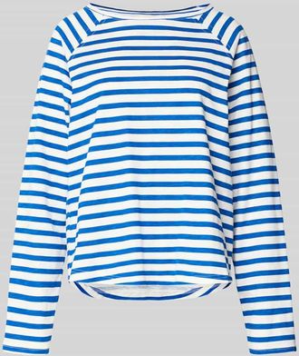 Lollys Laundry Longsleeve mit Rundhalsausschnitt Modell Liva in Royal, Gr&ouml;&szlig;e XL