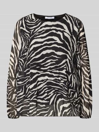 Zabaione Blusenshirt mit Plisseefalten Modell Al44bii in Black, Größe XXL