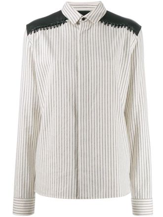 Haider Ackermann Camicia a righe - Bianco