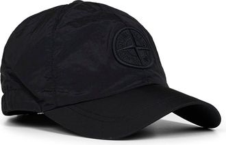 Stone Island Mens Baseball Cap Nylon Black Polyamide Hat