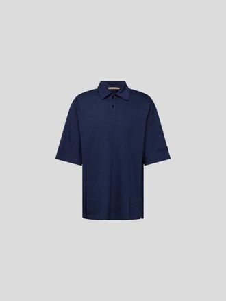 Marni Poloshirt mit 1/2-&Auml;rmel in Marine, Gr&ouml;&szlig;e 46