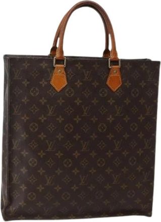 Louis Vuitton Tweedehands Canvas Louis Vuitton tassen - Dames - Vintage Shopper - Bruin - ONE Size - Vintage