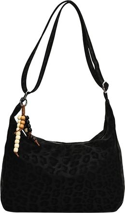 Generic PU Tote Bag Solid Color Shoulder Bag Top Handle Handbag for Women Work(Black) (Black)