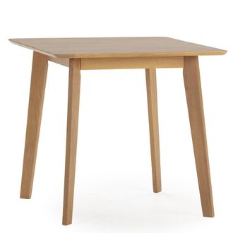 HOMN Mesa de comerdor 80x80 cm color roble