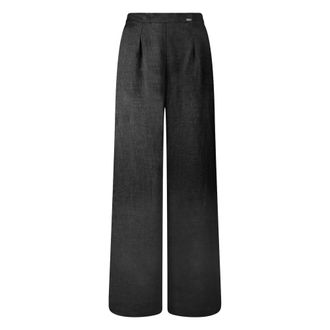 Bomboogie Linnen Palazzo Broek - Dames - Broeken - Zwart - Maat: XL Linnen